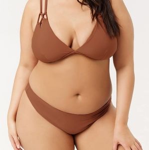 NWT brown forever 21 plus bikini